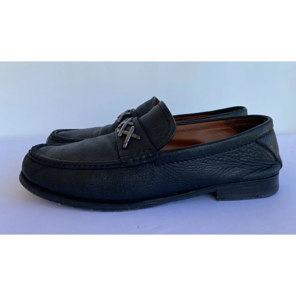 Ermenegildo Zegna Couture XXX Black Loafer Leather size US 10